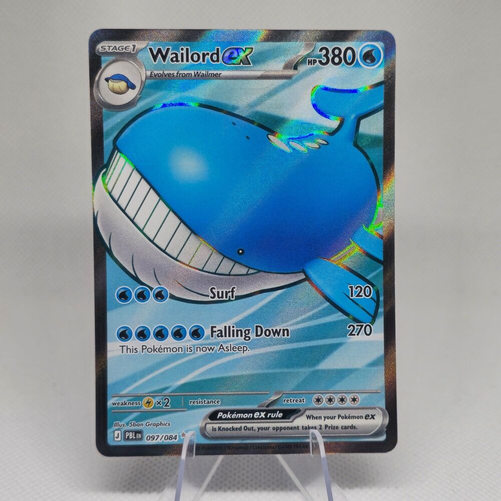 Pokemon Wailord ex # 97 PBL Pitch Black